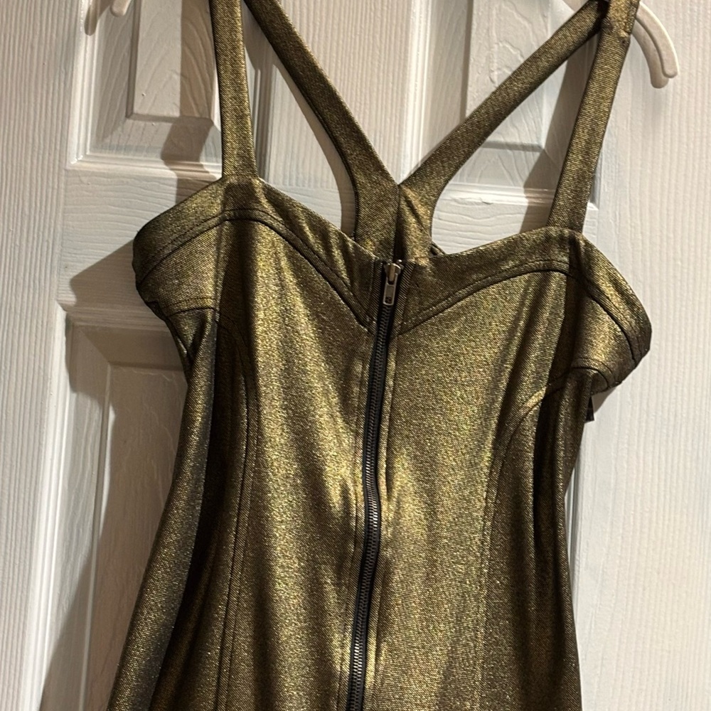 Metropark Gold Shimmer Dress